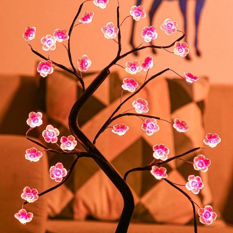 Blumige Bonsai Night Light - USB Rechargeable LED Lamp