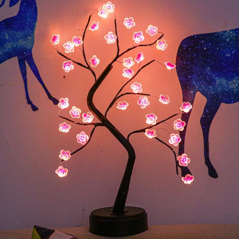 Blumige Bonsai Night Light - USB Rechargeable LED Lamp