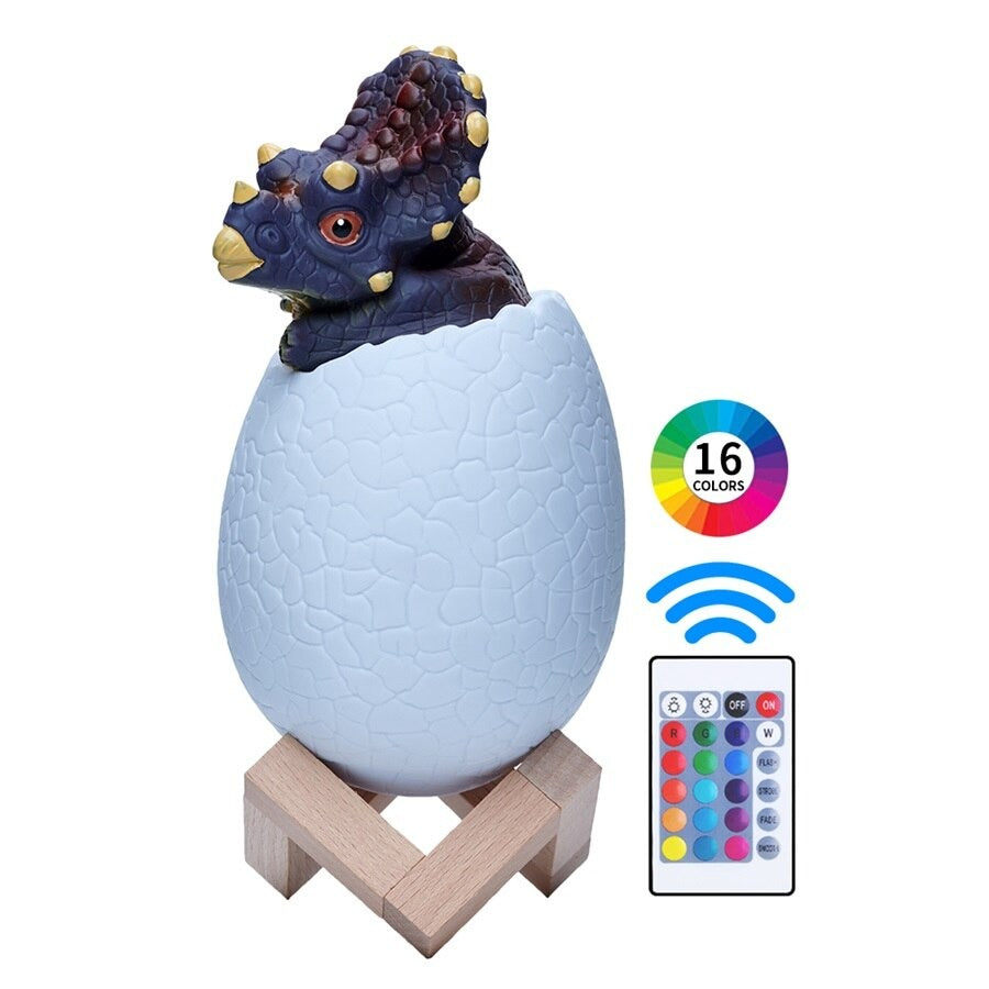 Dinosaur Table Lamp for Kids, LED Colour Changing Night Light