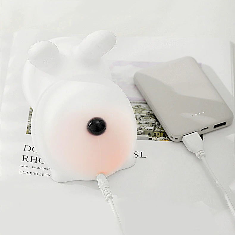 Kids Bunny Night Lamp - LED Book Table Light for Sleep