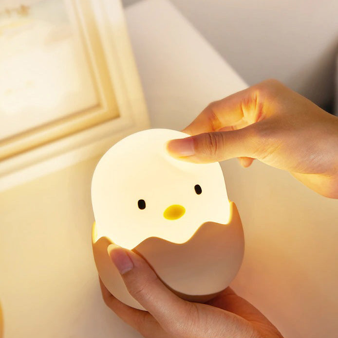 Egg-Shaped Night Light for Kids - LED Color Changing Lamp