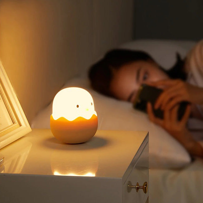 Egg-Shaped Night Light for Kids - LED Color Changing Lamp