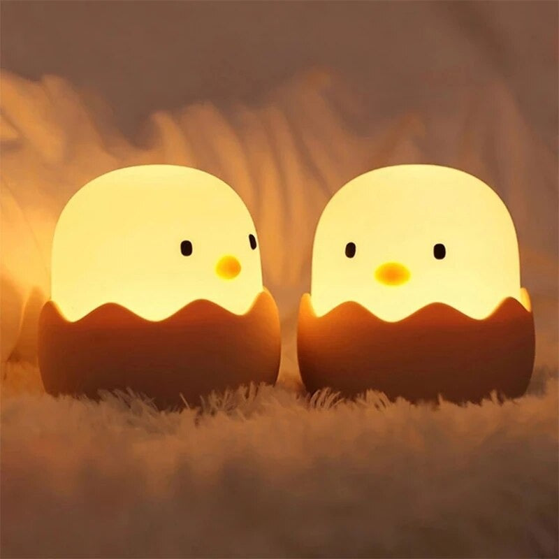 Egg-Shaped Night Light for Kids - LED Color Changing Lamp