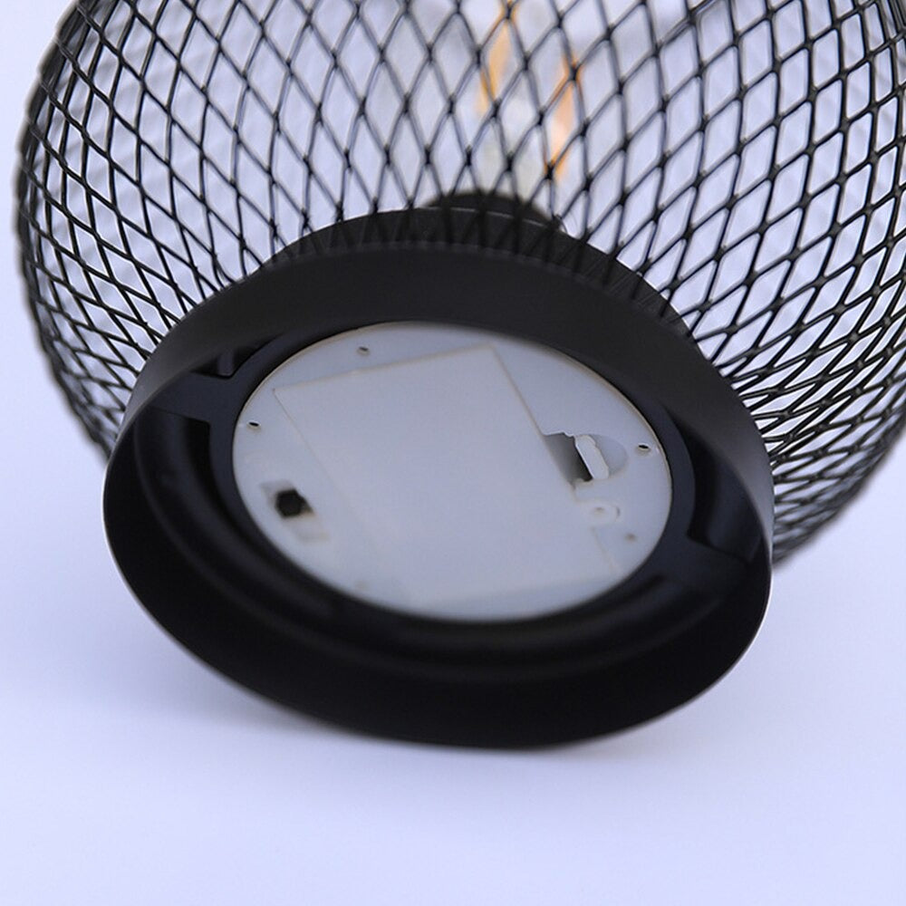 Cage Industrial Table Lamp with LED Light - Stylish Design