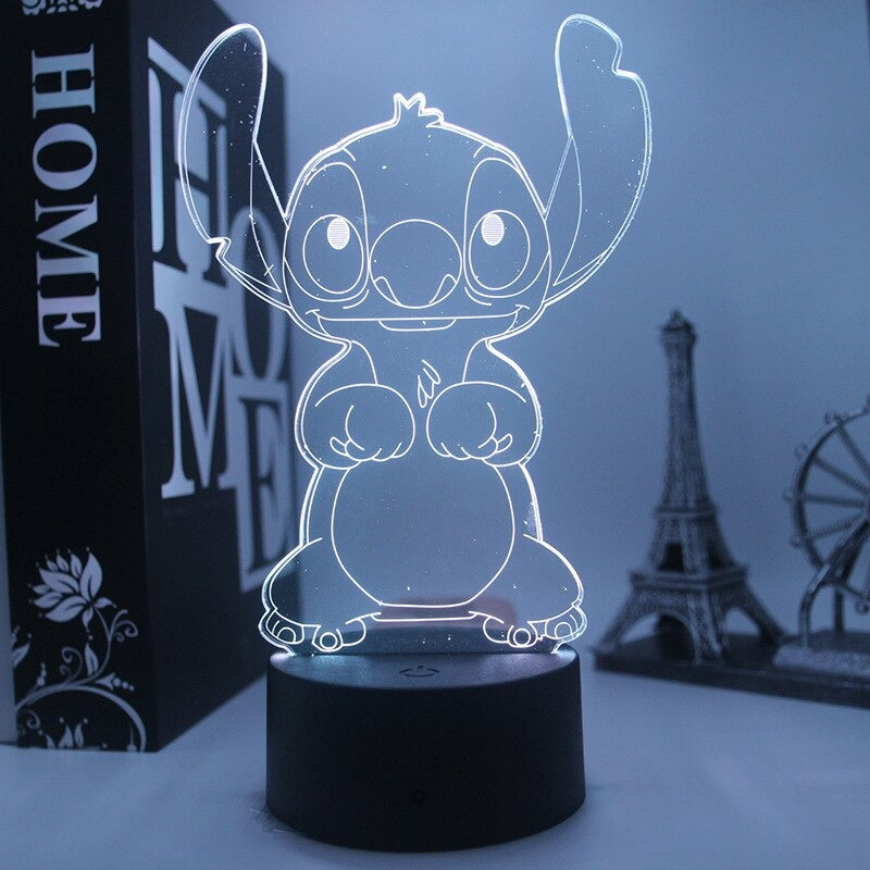 Stitch LED Night Lamp - Color Changing Table Light for Kids