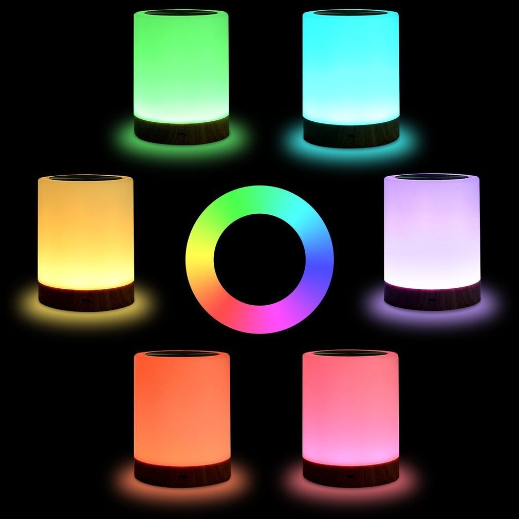 Wireless Touch-Sensitive Night Light with 6 Colors
