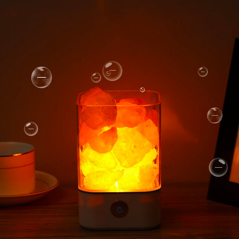 Himalaya Salt Night Light - USB Rechargeable Dragon Lamp