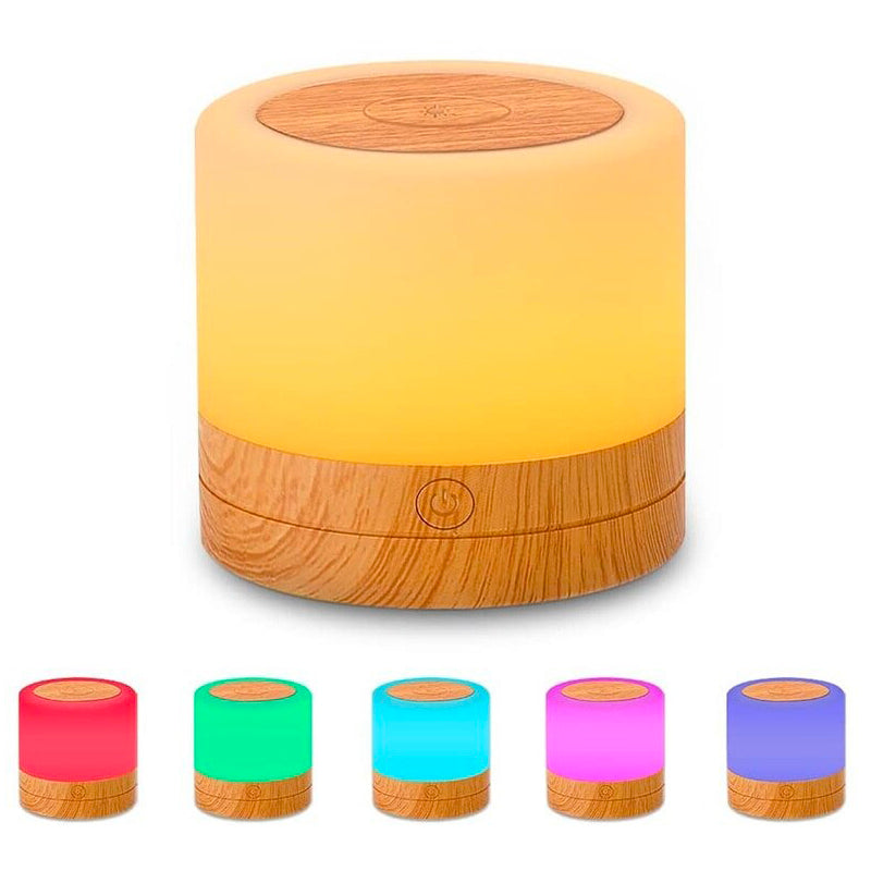 LED Touch Sensitive Night Light – Rechargeable, Dimmable, 8 Colors