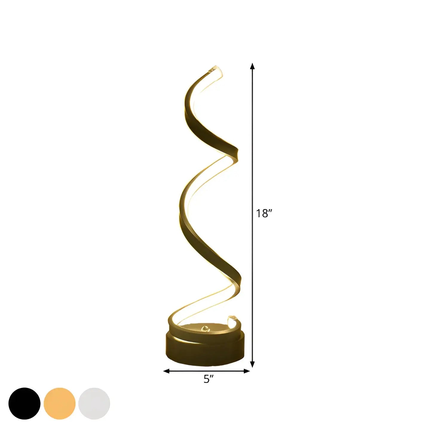 Spiral Glow LED Desk Lamp – Energy Efficient, Durable & Eye-Friendly Design
