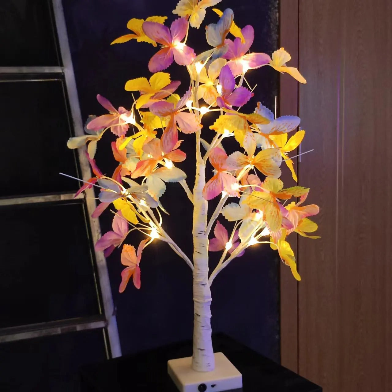 Bonsai LED Lamp - Decorative Light with Butterflies