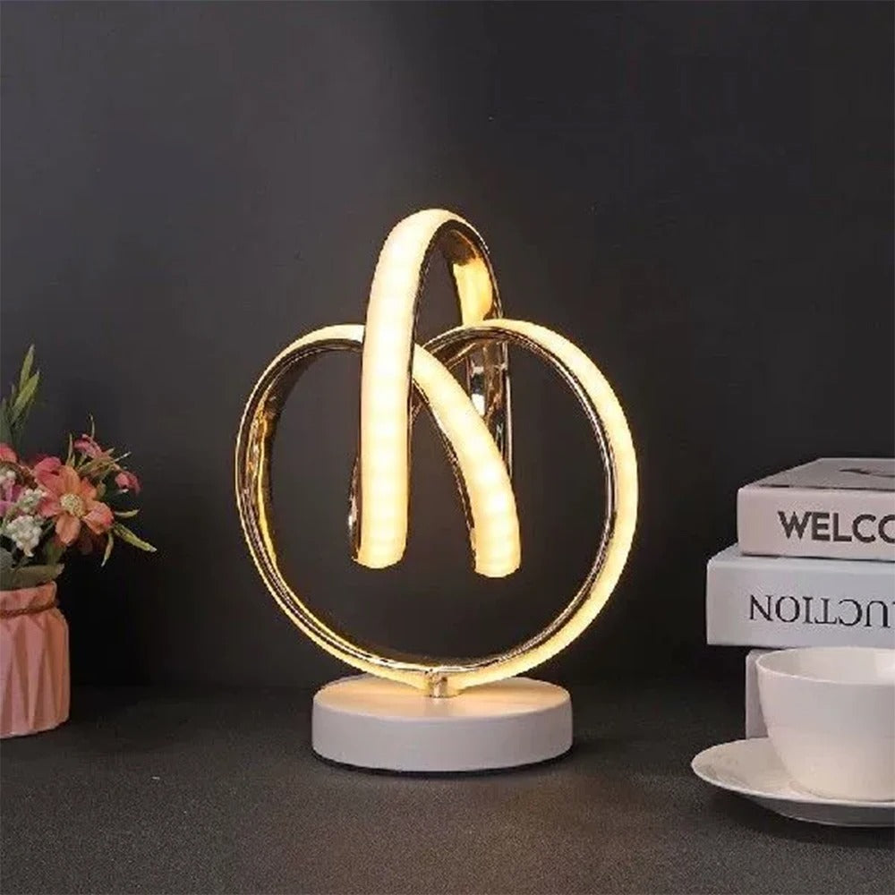 Minimalist Curved LED Lamp - Modern Acrylic Design