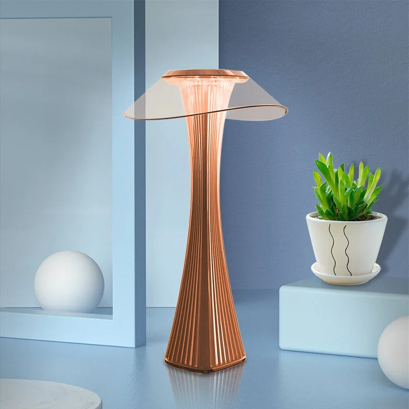 Crystal LED Table Lamp with Ambient Projection