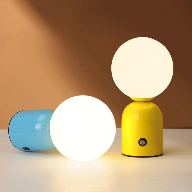 LED Rechargeable Table Lamp USB Type-C for Bedroom Living Room