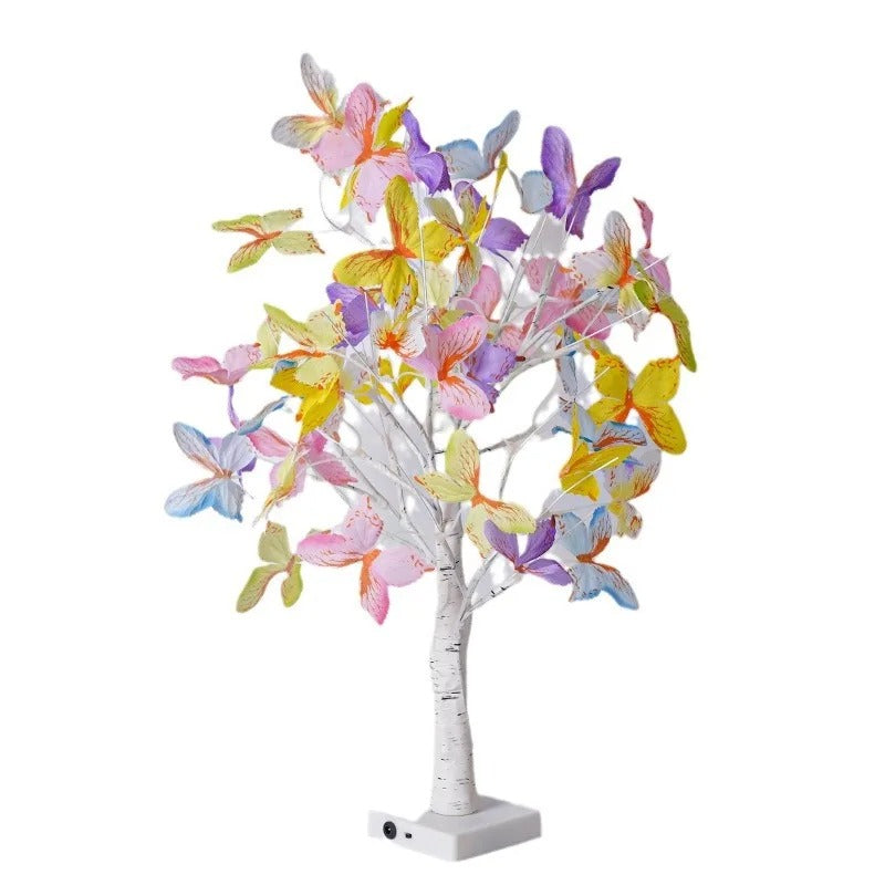 Bonsai LED Lamp - Decorative Light with Butterflies