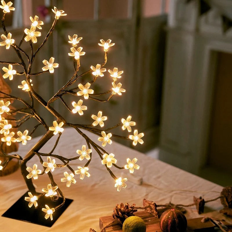 Sakura LED Cherry Blossom Table Lamp USB Remote Control