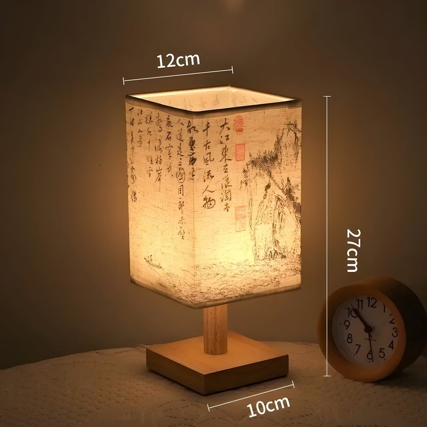Modern Fabric LED Chinese Style Table Lamp - Elegant Home Lighting