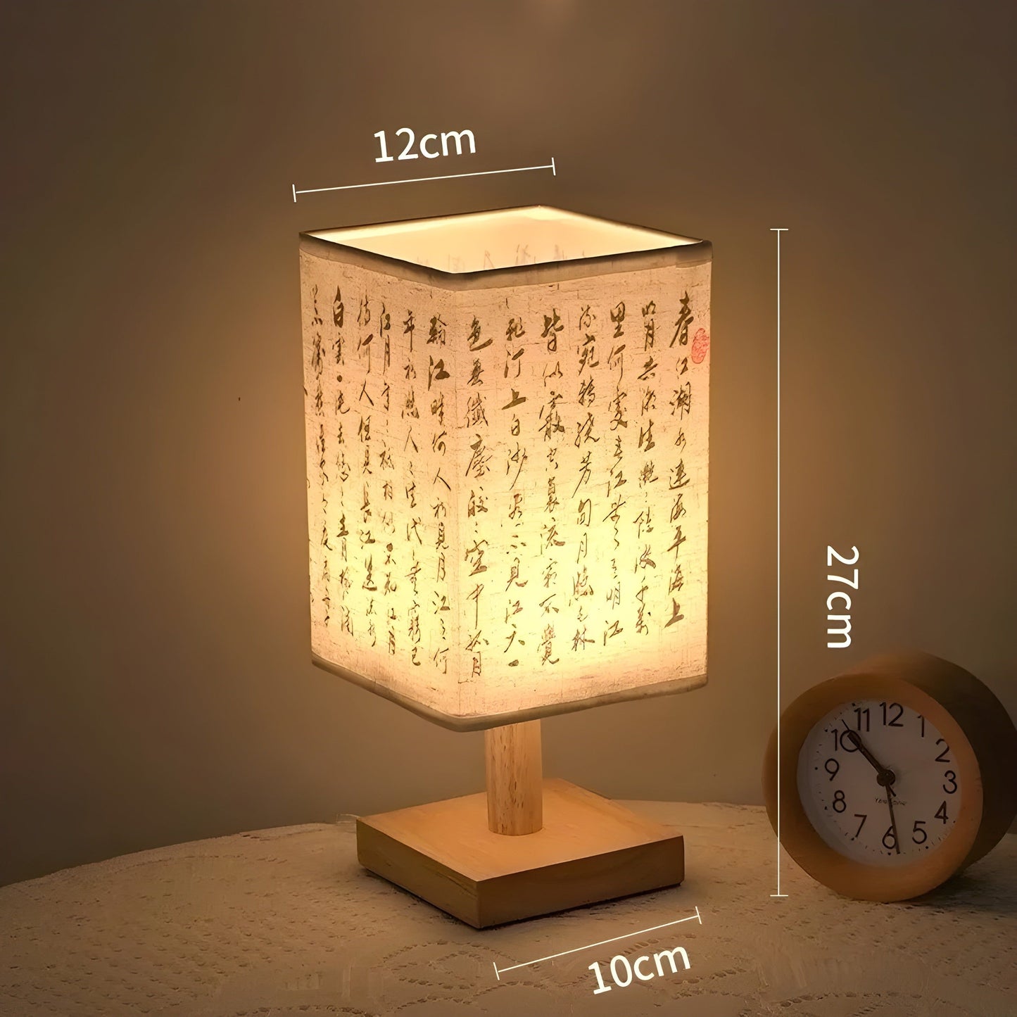 Modern Fabric LED Chinese Style Table Lamp - Elegant Home Lighting