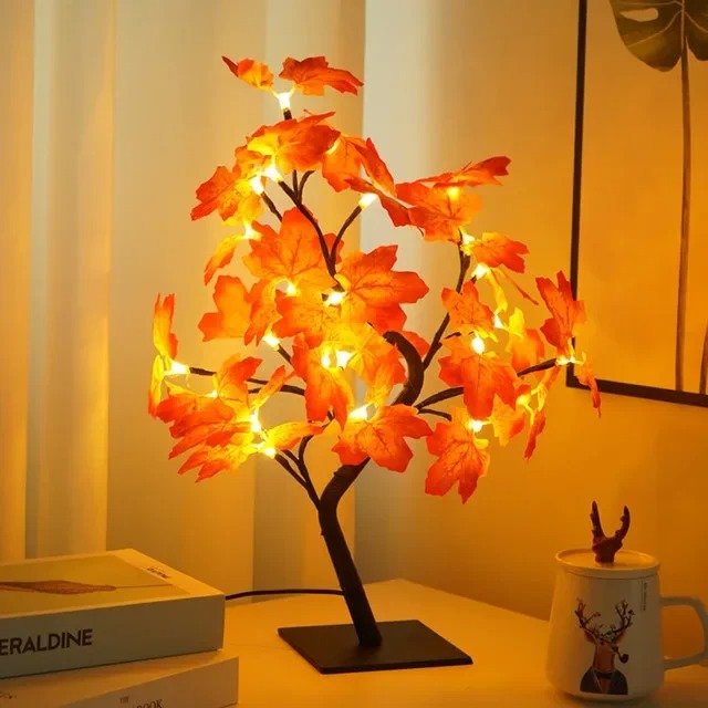 Bonsai LED Lamp - Decorative Light with Butterflies