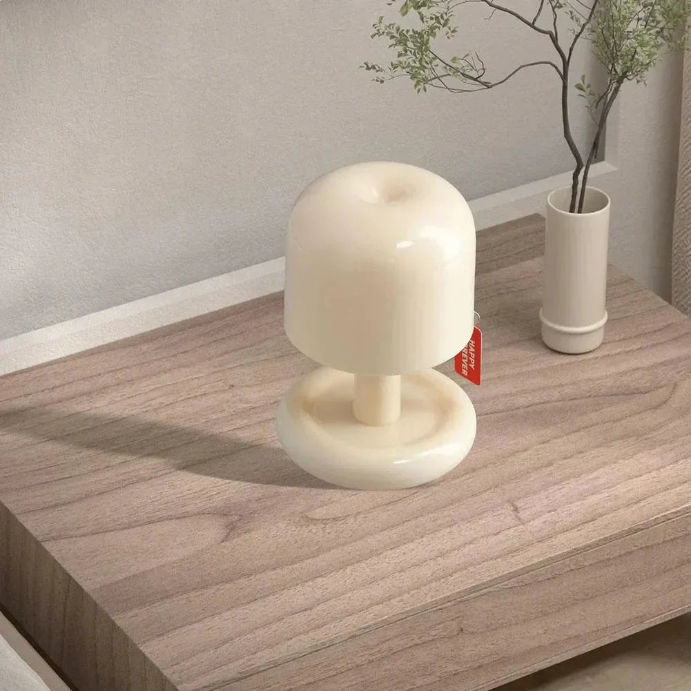 Minimalist LED Mushroom Night Light Dimmable Table Lamp