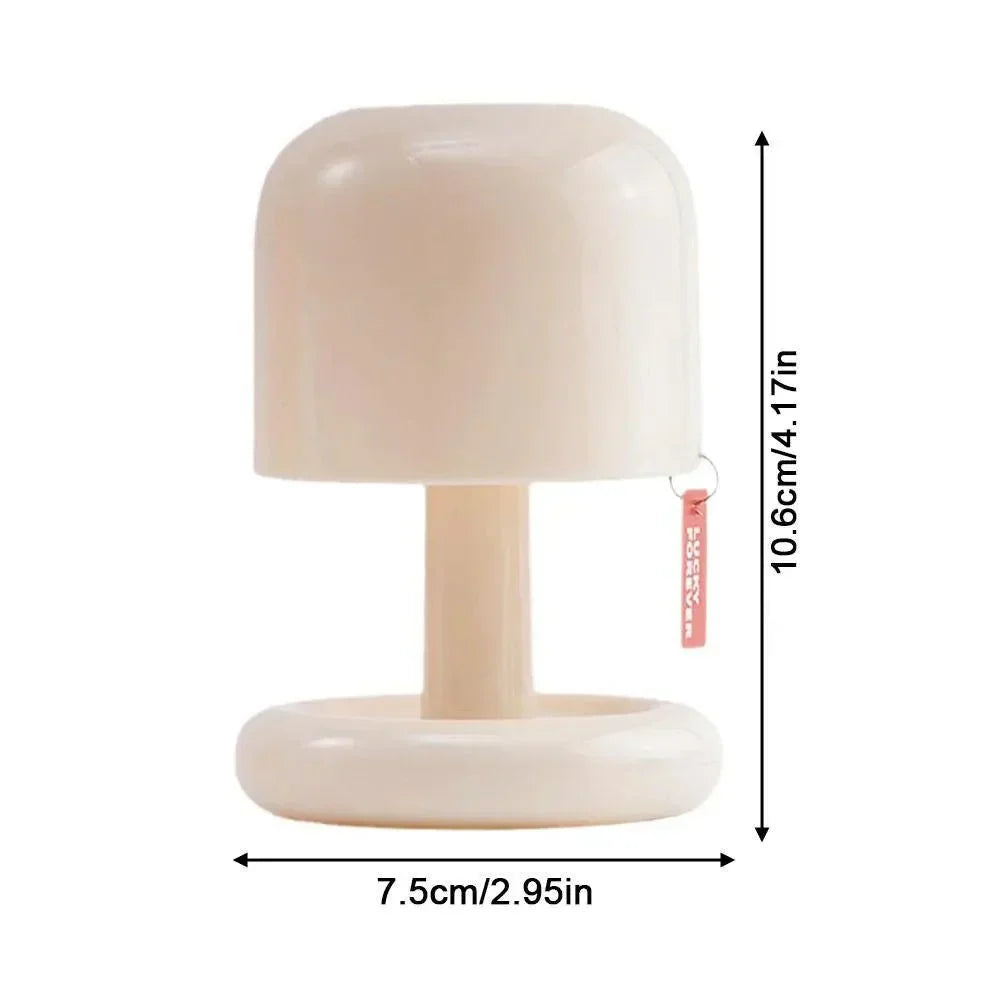 Minimalist LED Mushroom Night Light Dimmable Table Lamp