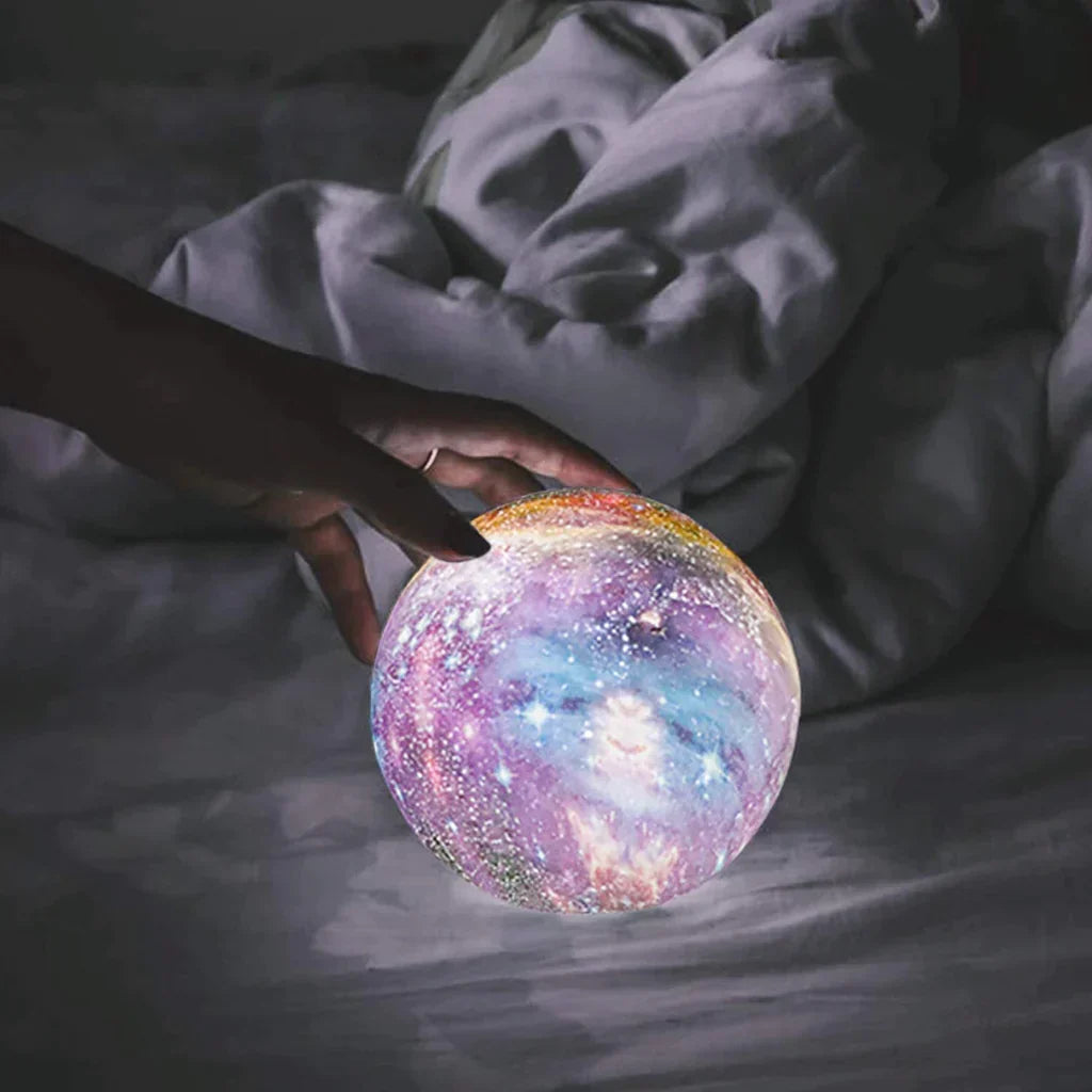 Scandinavian Moon Lamp | 16 Colors | Remote Control - Sky