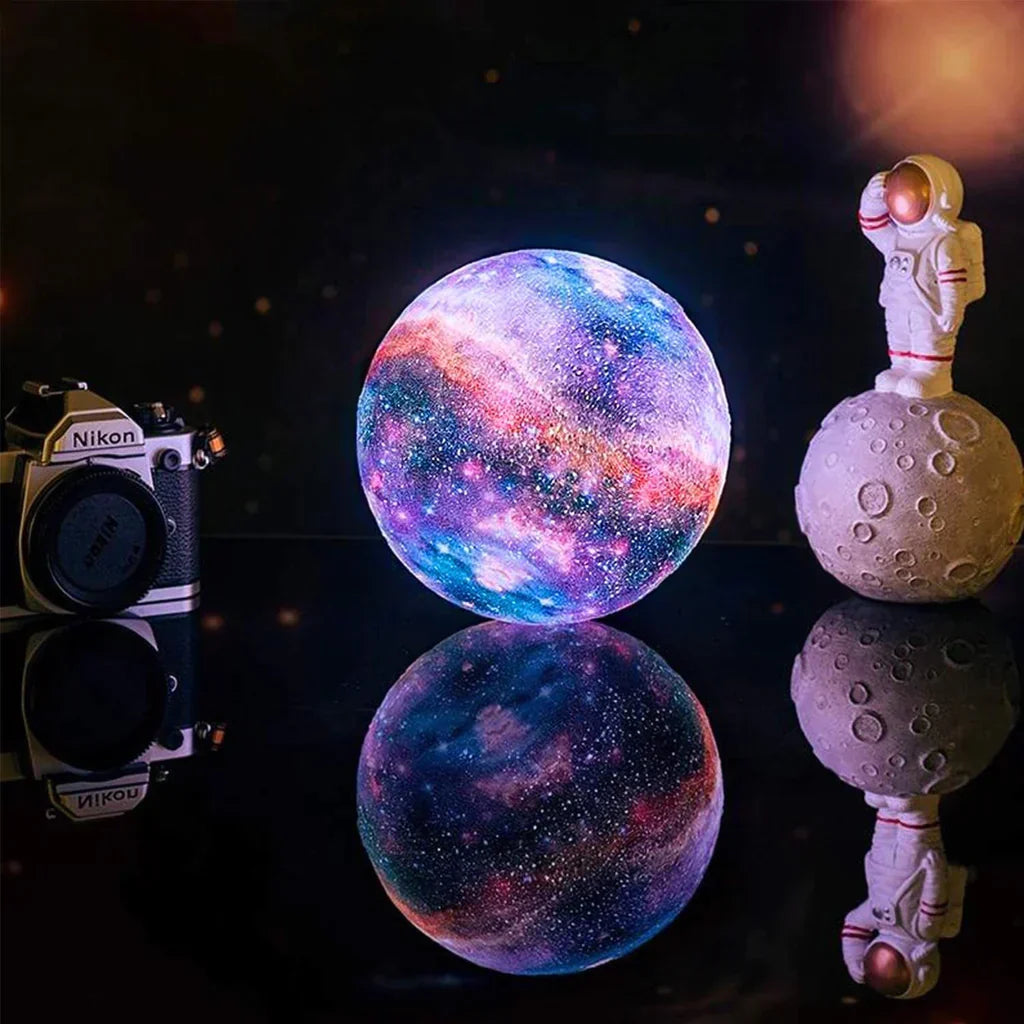 Scandinavian Moon Lamp | 16 Colors | Remote Control - Sky