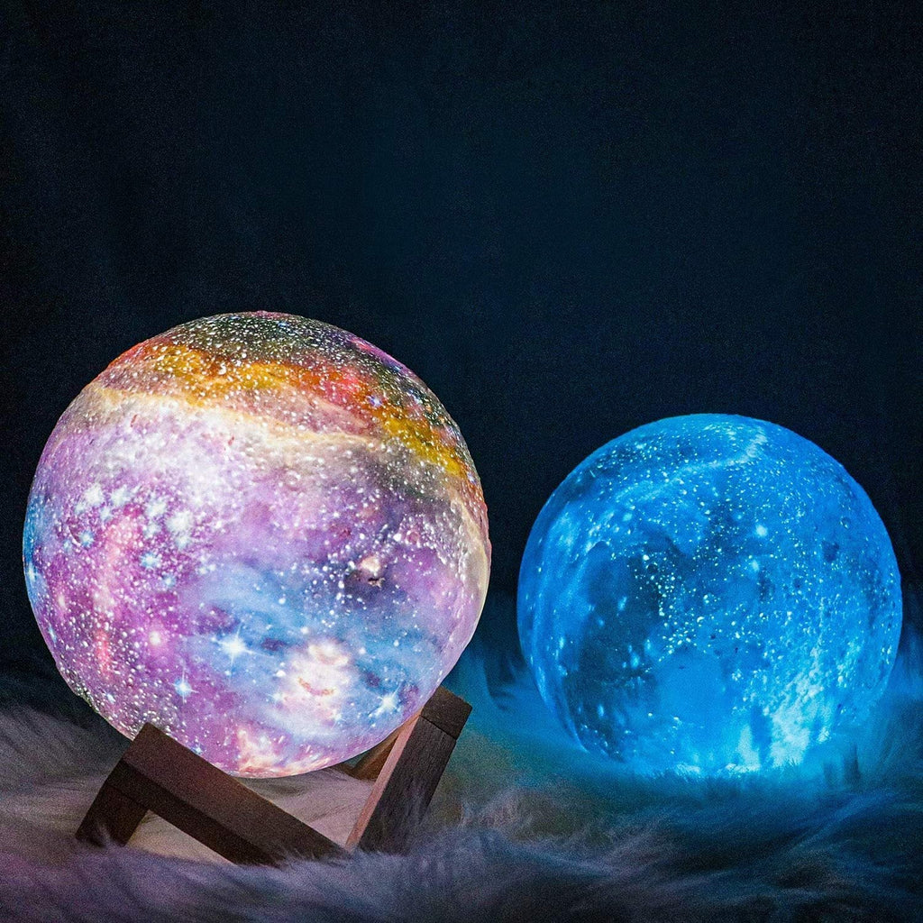 Scandinavian Moon Lamp | 16 Colors | Remote Control - Sky