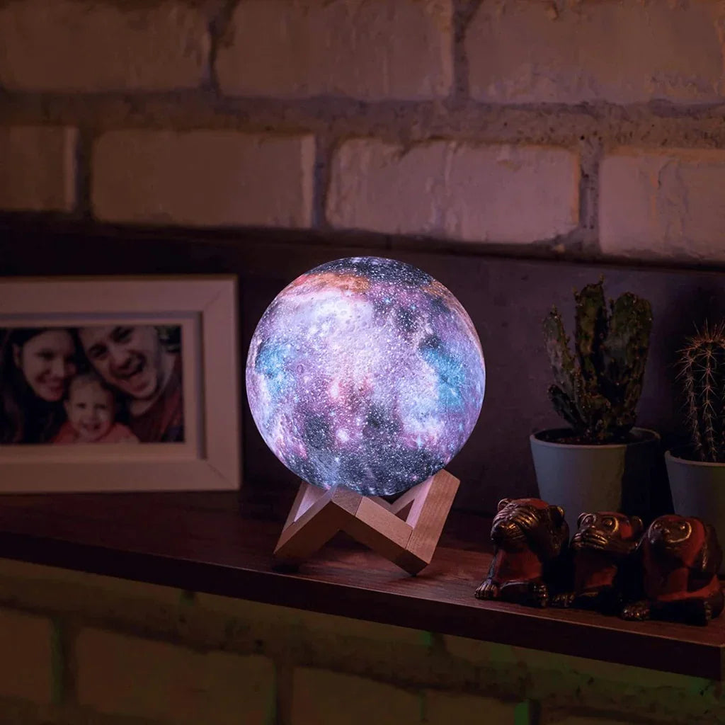 Scandinavian Moon Lamp | 16 Colors | Remote Control - Sky