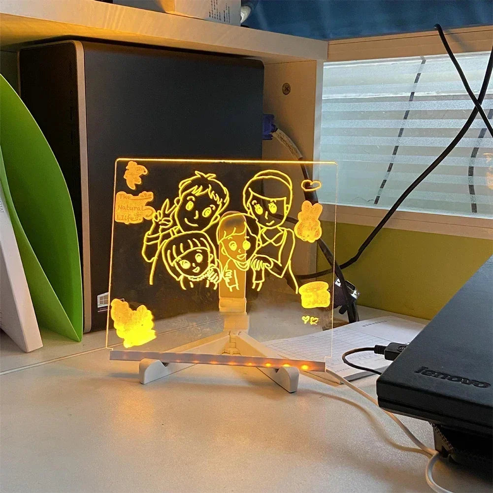 Schreibe Auf Neon Desk Lamp - LED Light Up Whiteboard