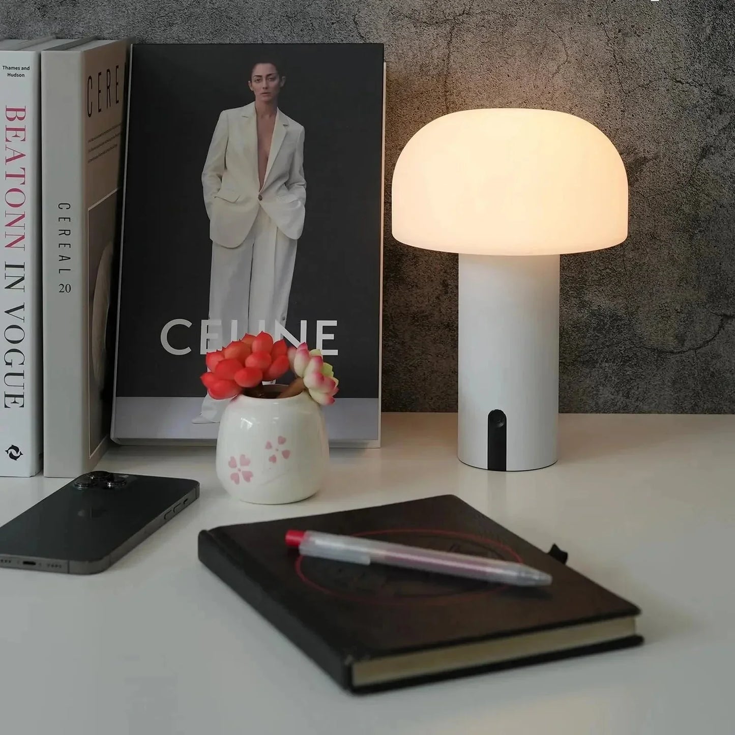 Einfache Minimalistische Pilz Tischlampe LED Desk Light