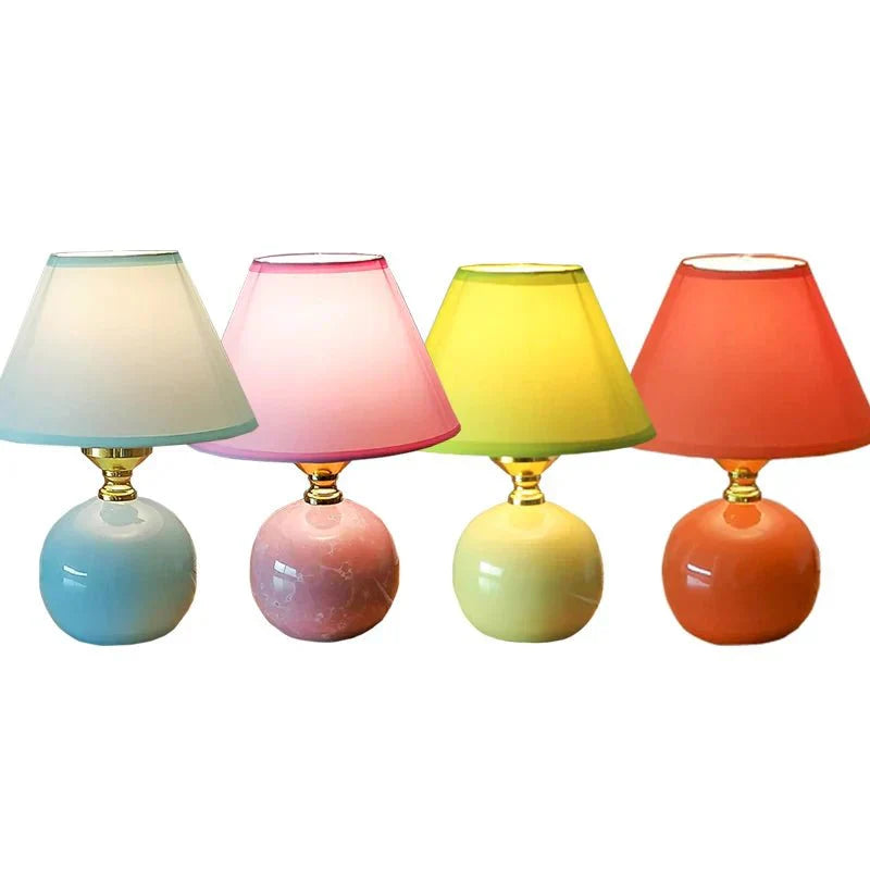 Elegant Ceramic Table Lamp - LED Miniature Design