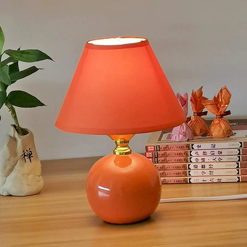 Elegant Ceramic Table Lamp - LED Miniature Design