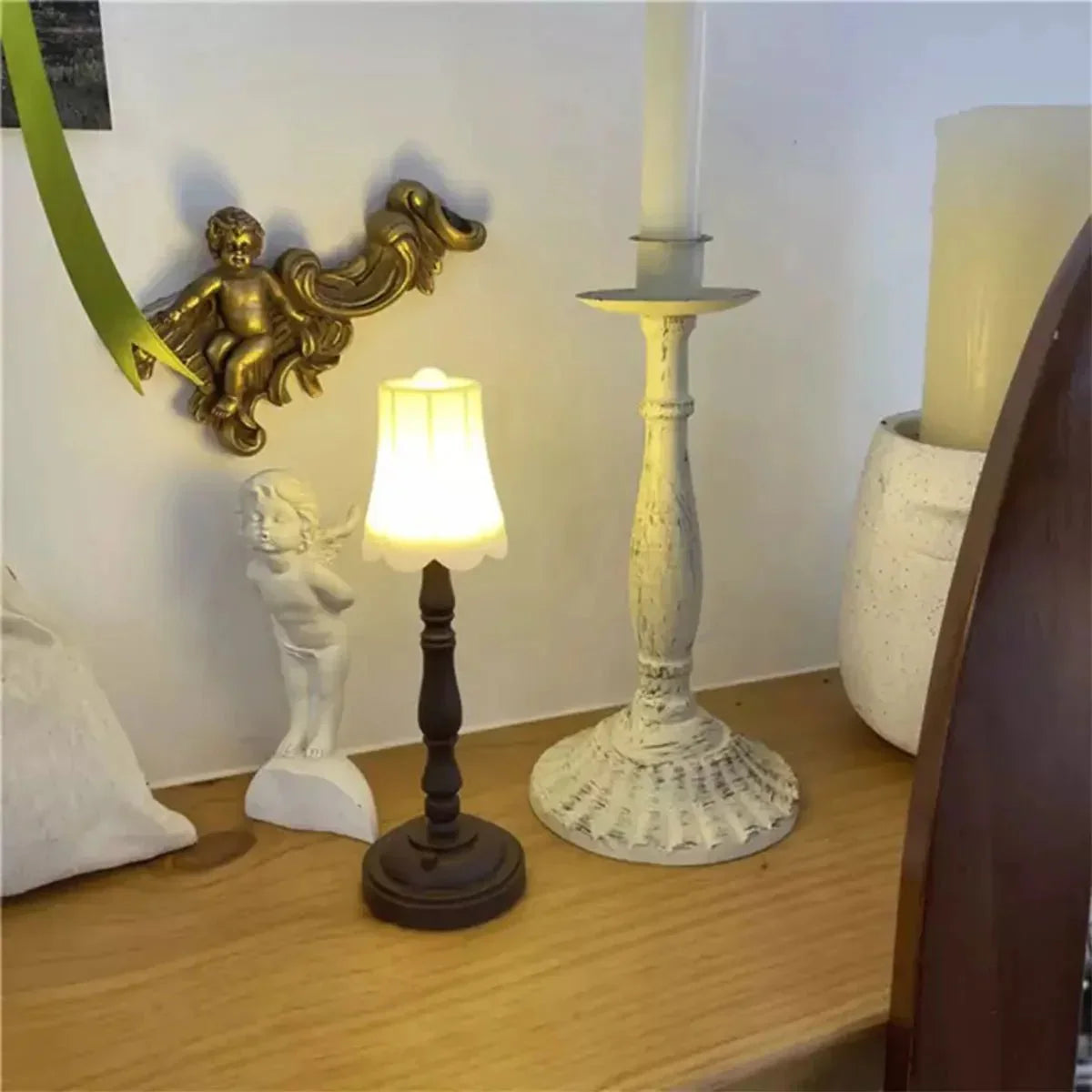 Vintage Style Table Lamp LED Battery Powered Desk Light