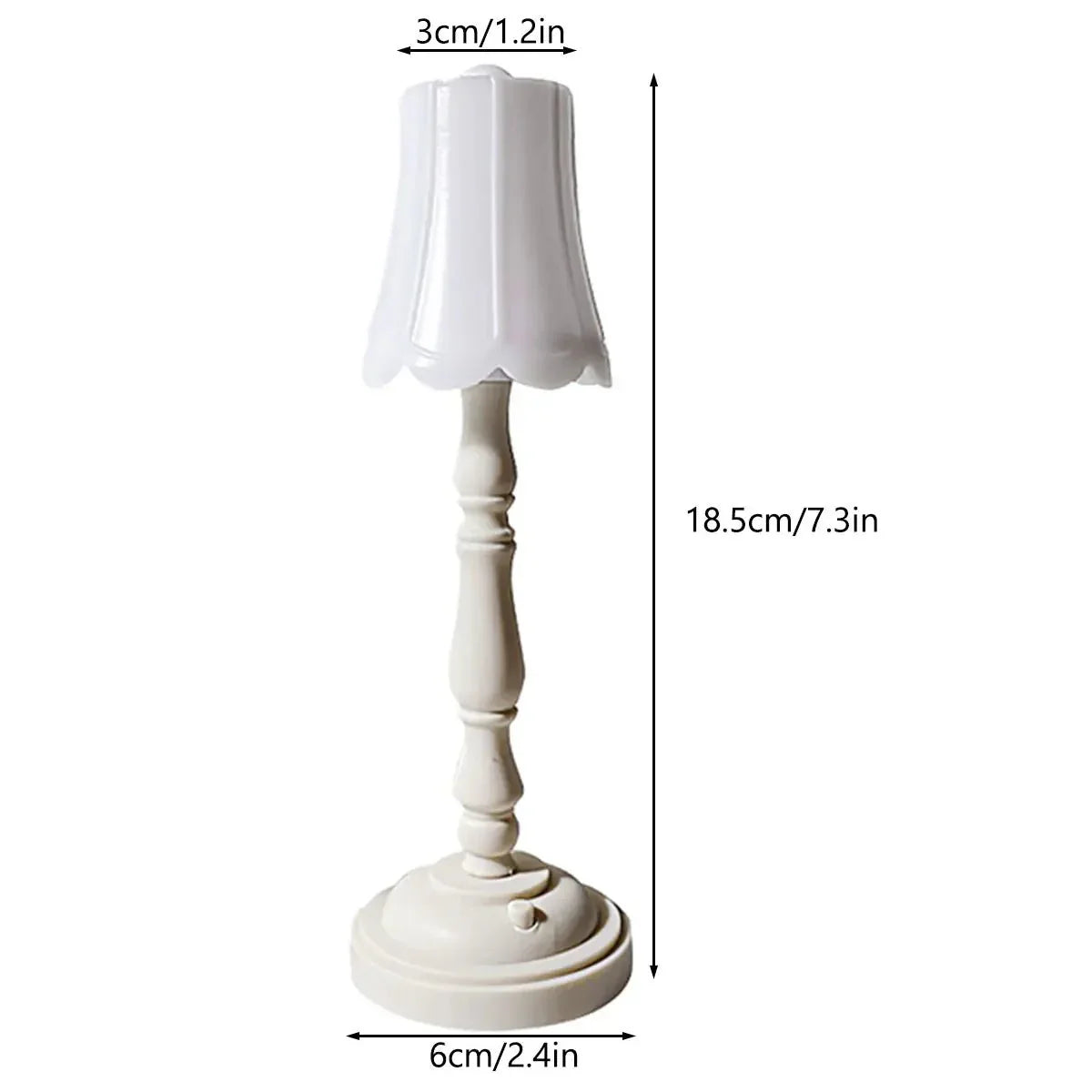 Vintage Style Table Lamp LED Battery Powered Desk Light