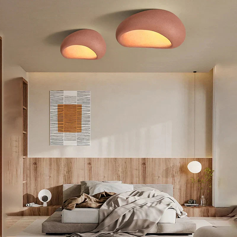 Wabi-Sabi Ceiling Light – Modern LED Chandelier for Home