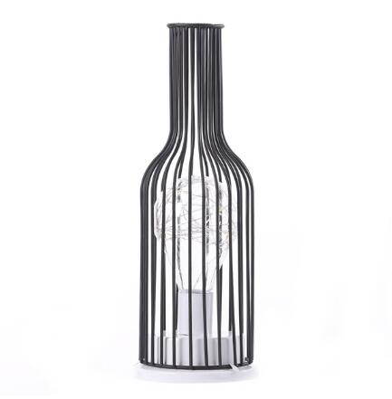 Drahtdesign Table Lamp - Elegant Iron Base, Warm White Light