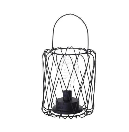 Drahtdesign Table Lamp - Elegant Iron Base, Warm White Light