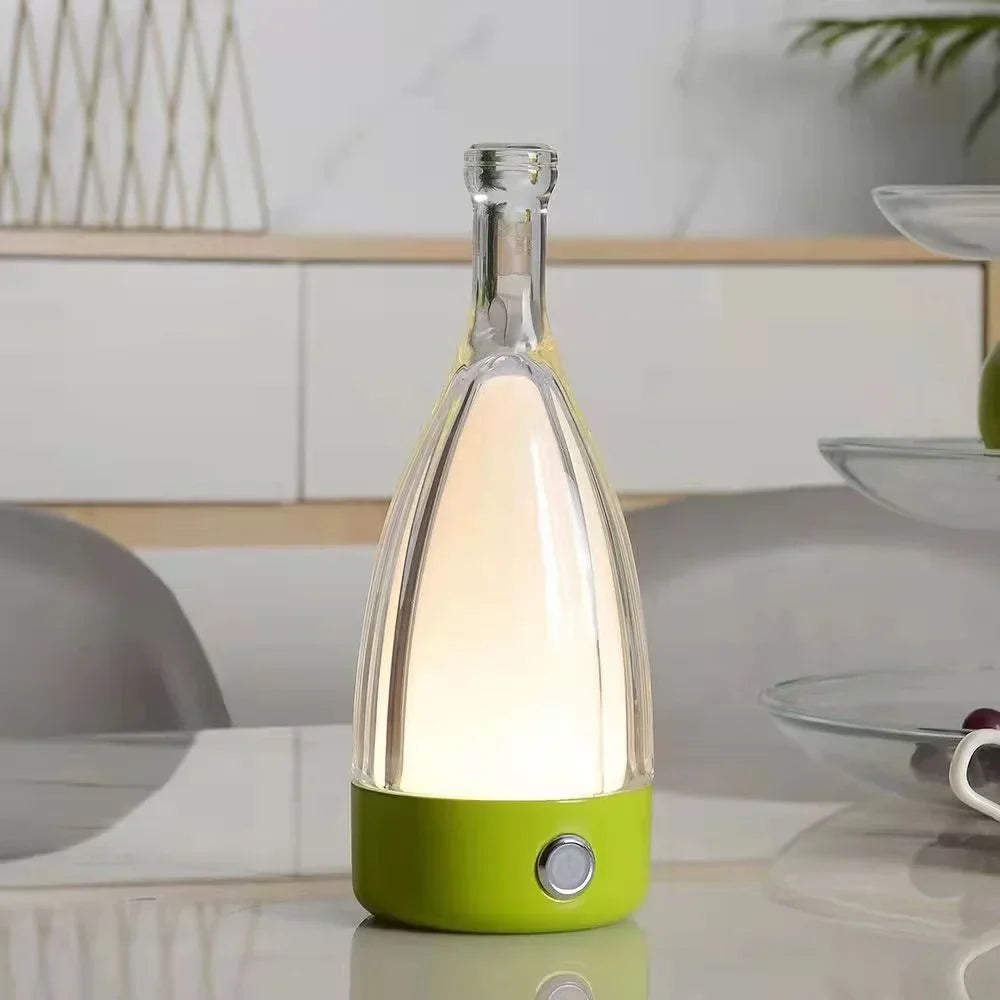 Rechargeable Wine Bottle Shape Decorative Night Light