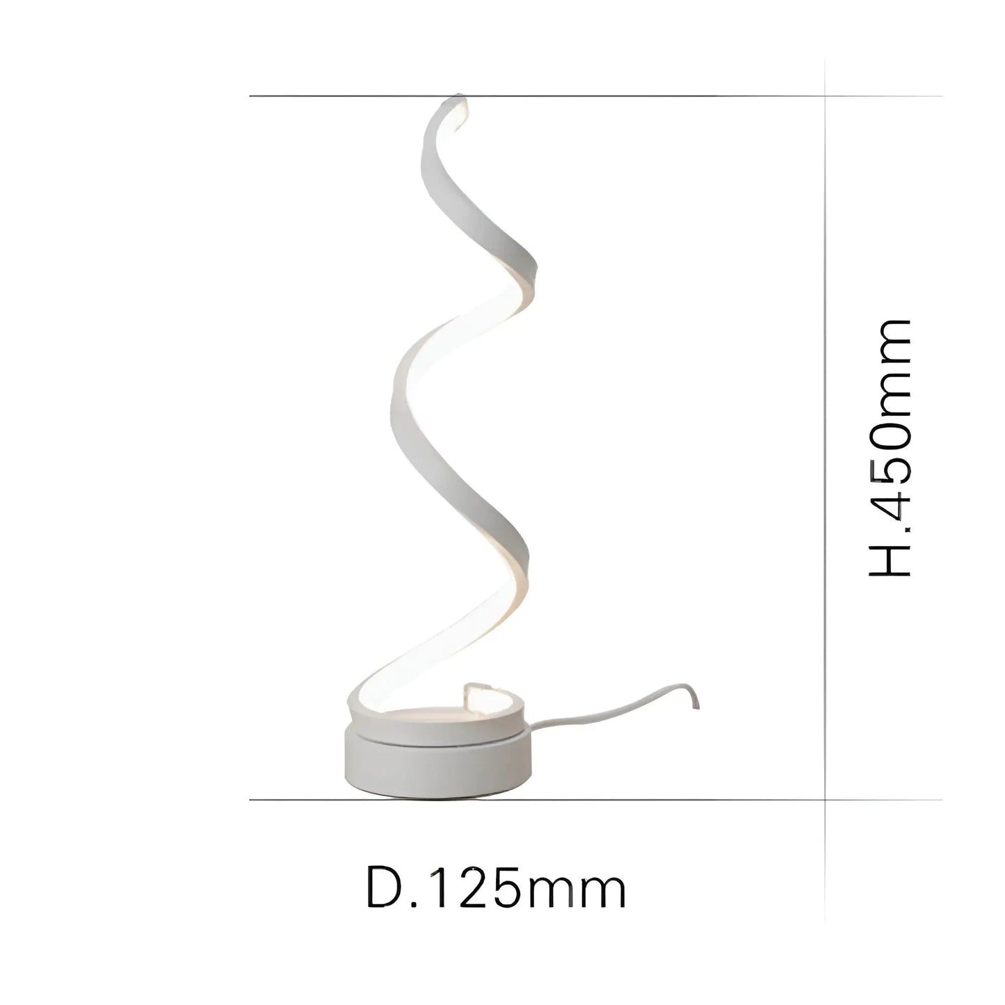 Spiral Glow LED Desk Lamp – Energy Efficient, Durable & Eye-Friendly Design