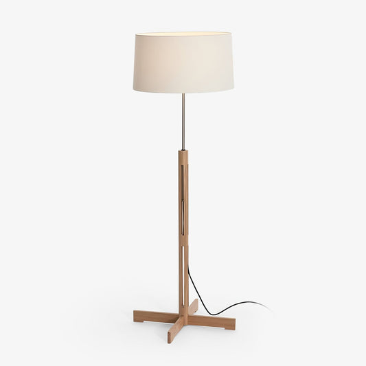 Nordic Frame Floor Lamp - LED Wooden Design for Indoors