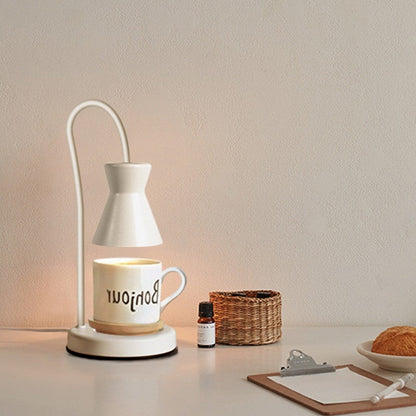 Modern Minimalist Metal Hourglass Adjustable 2-Lamp Table Lamp for Nightstand