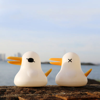Cartoon Kiwi Bird Silicone Rechargeable Timer Dimmable LED Desk Lamp