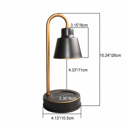 European Style Cone Cold-Rolled Steel Base 1-Light Candle Table Lamp