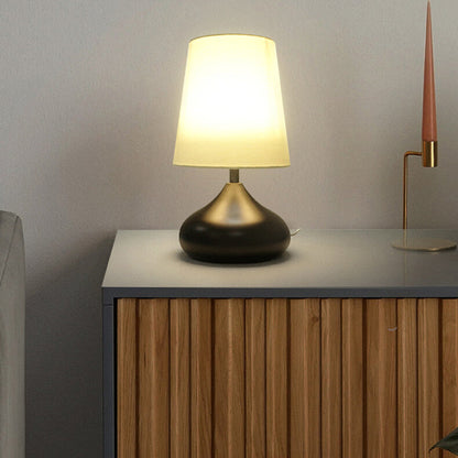 Modern Simple ABS Shade LED Table Lamp with Multiple Switch Options