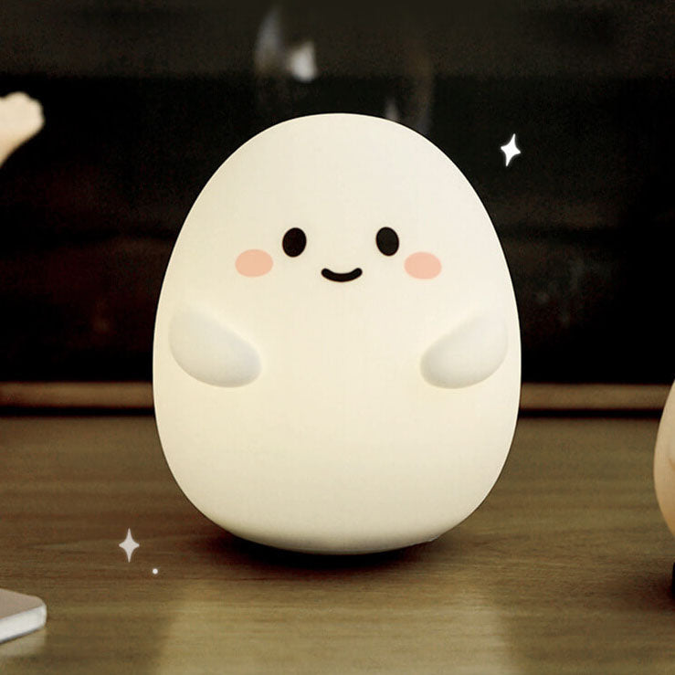 Kreative Cartoon Egg Silicone USB LED Kids Night Light Lamp