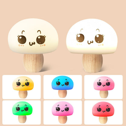 Moderne Kreative Mushroom Colour Changing Silicone Table Lamp