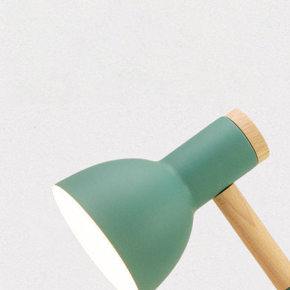 Modern Minimalist Rotatable Wood Iron LED Table Lamp
