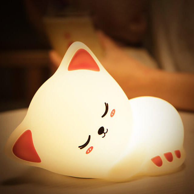 Kreative Cat Night Light USB Silicone Touch Desk Lamp