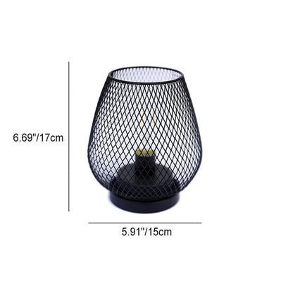 Modern Minimalist Battery Metal Glass 1-Light Table Lamp