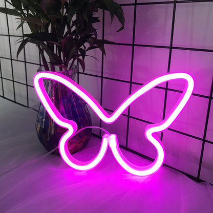 Kreative Neon Butterfly LED Battery/USB Decorative Light